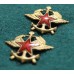 Эмблема Железнодорожных войск и Службы ВОенных СОобщений (ВОСО), обр. 1936/43 г.